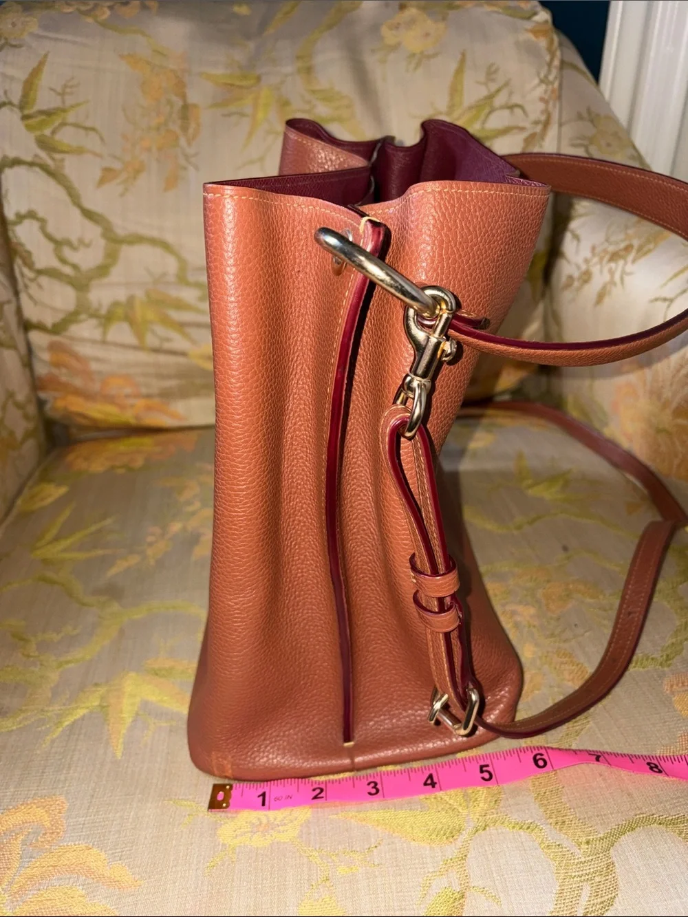 Coach Pebbled Leather Shoulder Bag with Crossbody strap